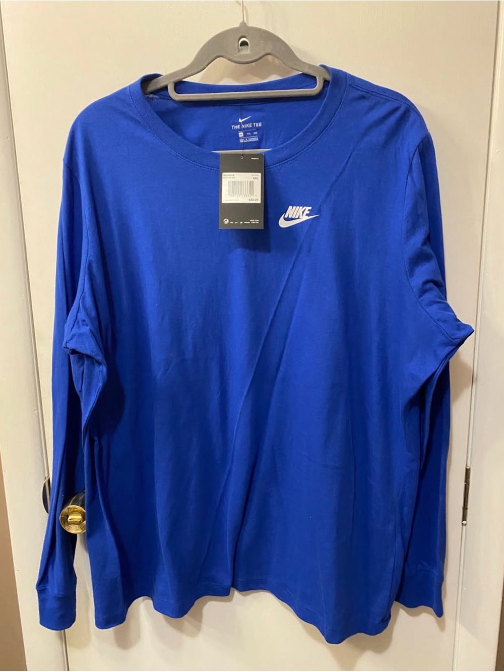 Nike Women’s Royal Blue Long-Sleeve Logo Shirt